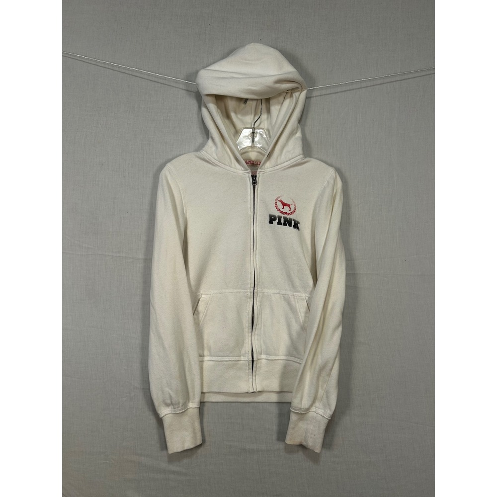 PINK Victoria's Secret Minnesota Twins MLB Full Zip Hoodie White Small 3340